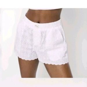 Wild Fable White Eyelet High Waist Shorts